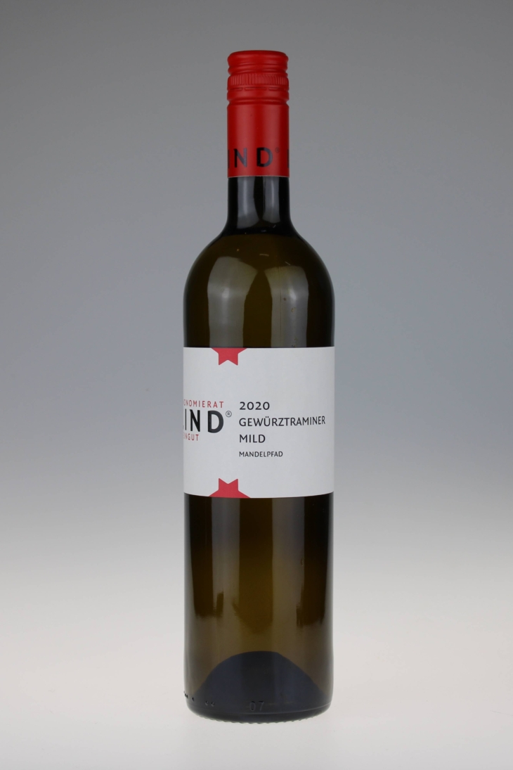 2020 Gewürztraminer mild (Mandelpfad), bio/vegan, Weingut Ökonomierat Lind